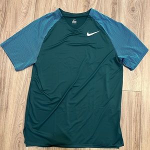 NIKE Pro Elite Jersey Shirt Men’s Size XXLT Green Blue Track & Field Made In USA